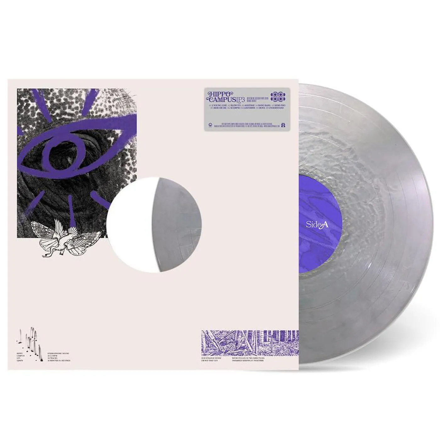 Hippo Campus LP3 (Silver, Limited Edition) Vinyl Record
