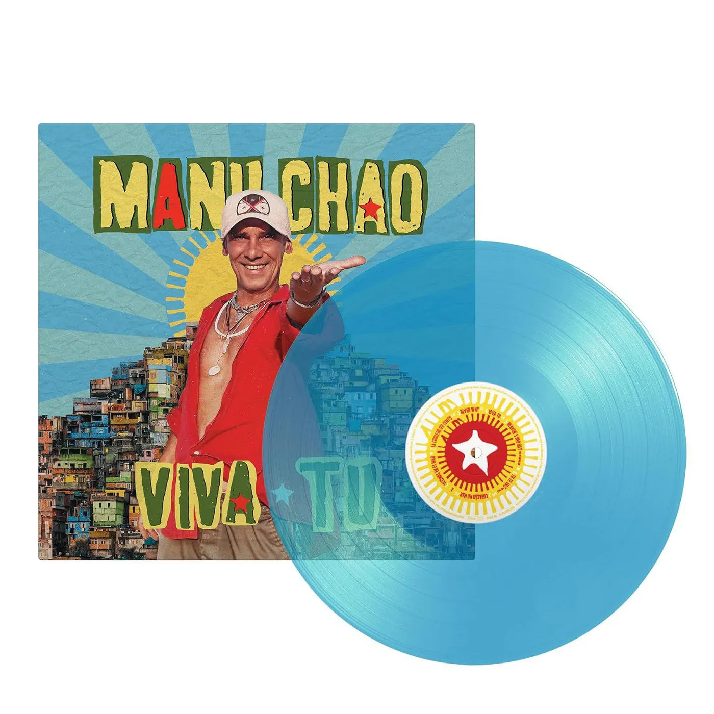 Manu Chao Viva Tu (Blue) Vinyl Record