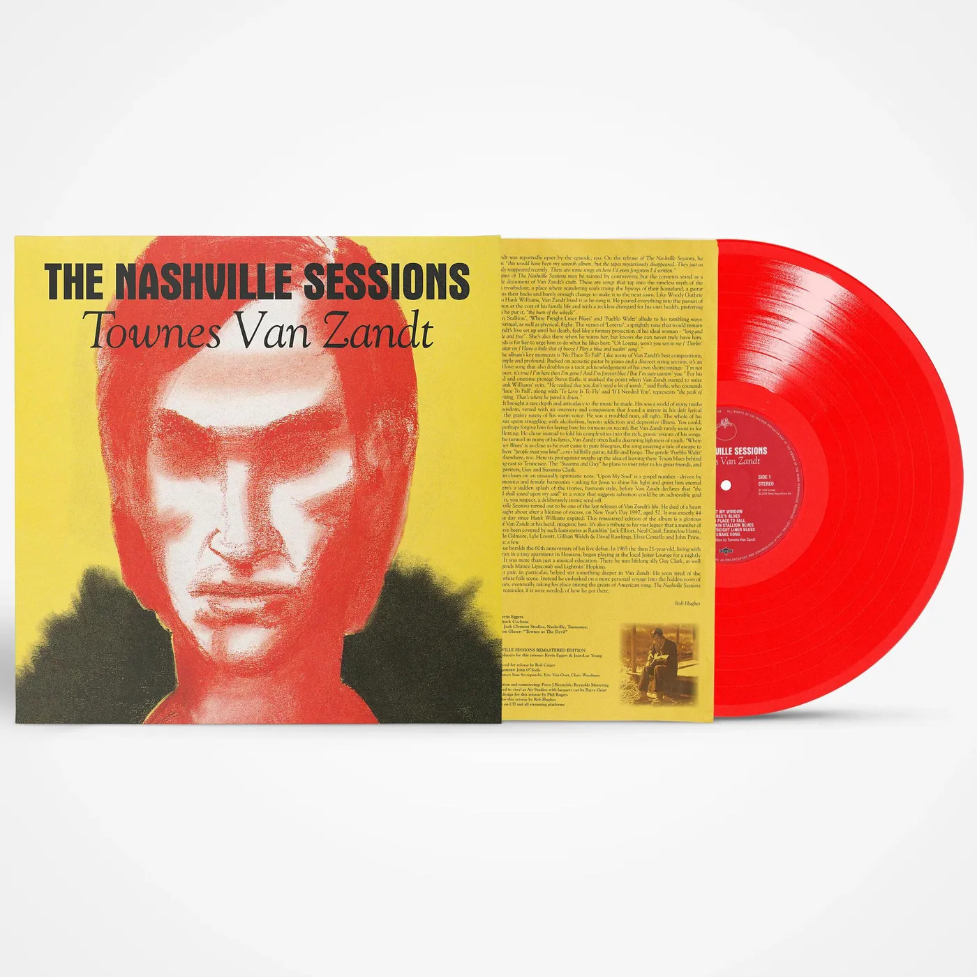 Townes Van Zandt Nashville Sessions (Red) Vinyl Record
