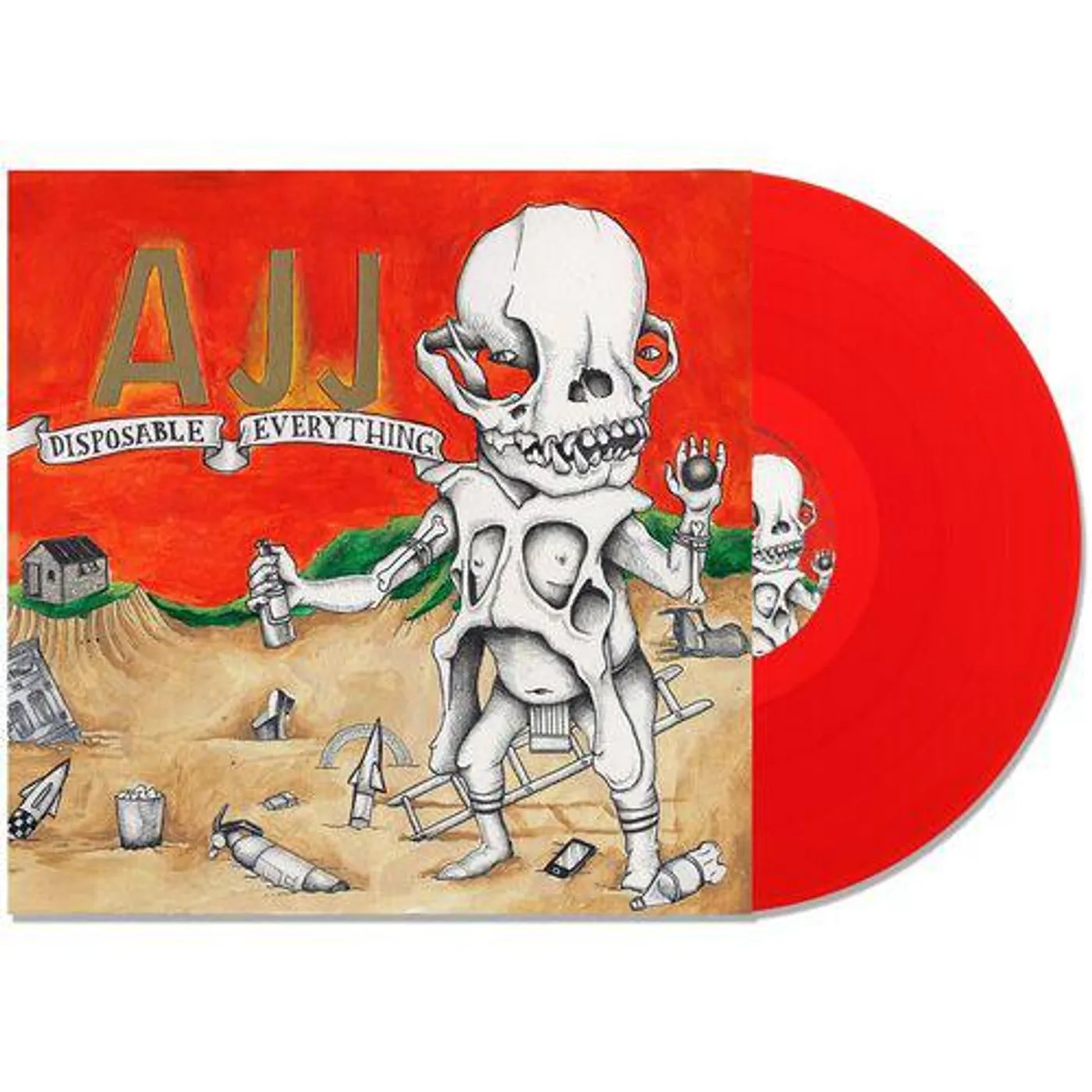AJJ Disposable Everything (Strawbably Red) Vinyl Record