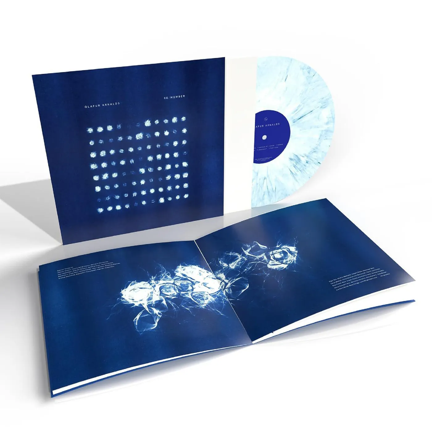 Ólafur Arnalds Re:member (Blue/White Splatter) Vinyl Record