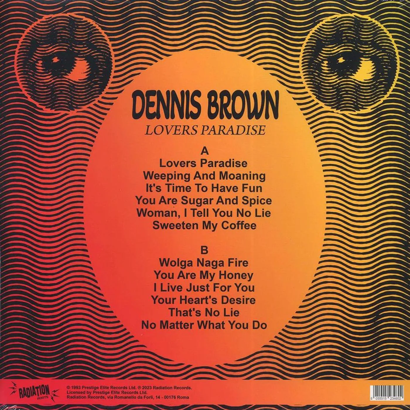 Dennis Brown Lovers Paradise Vinyl Record