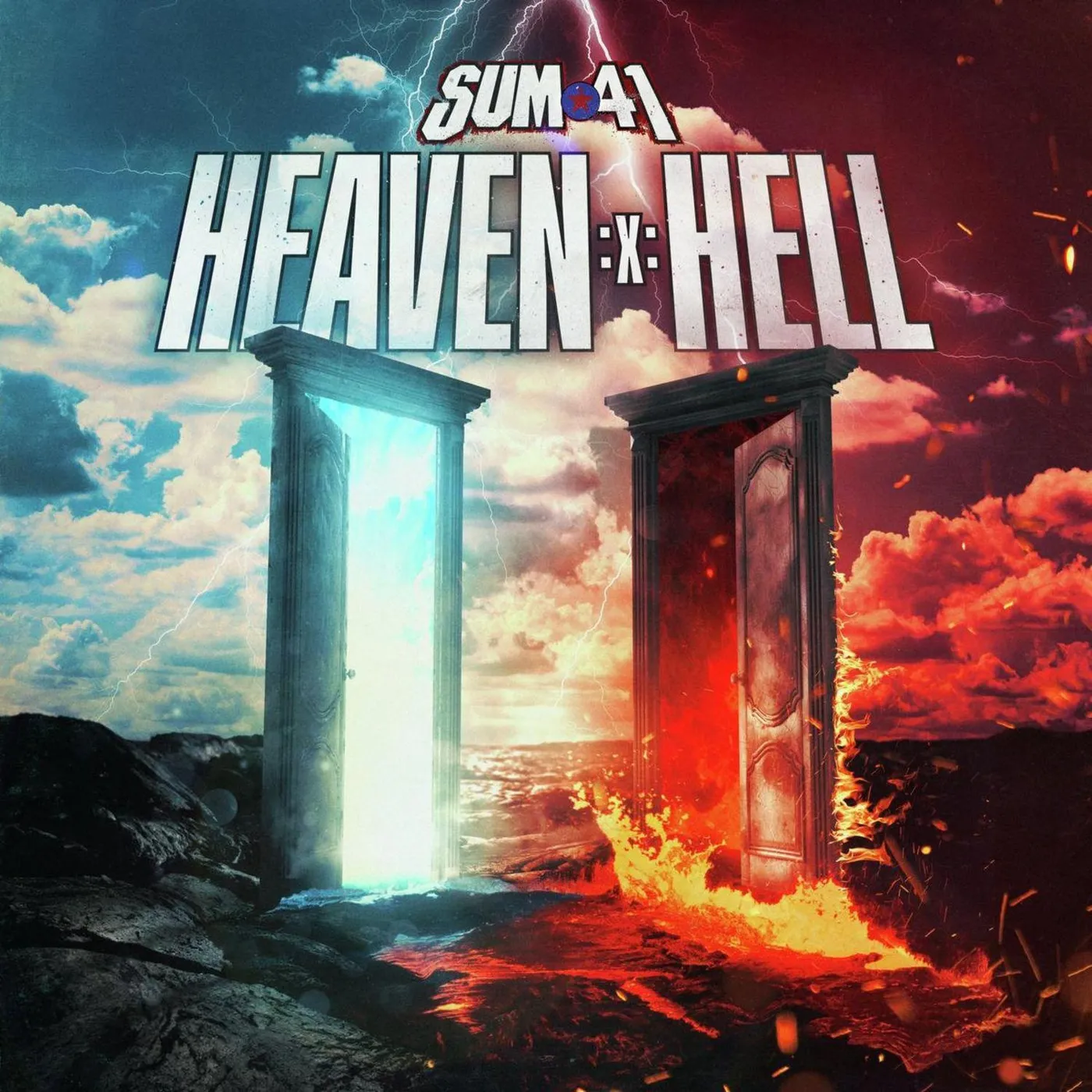 Sum 41 Heaven :x: Hell (2LP/Blue) Vinyl Record
