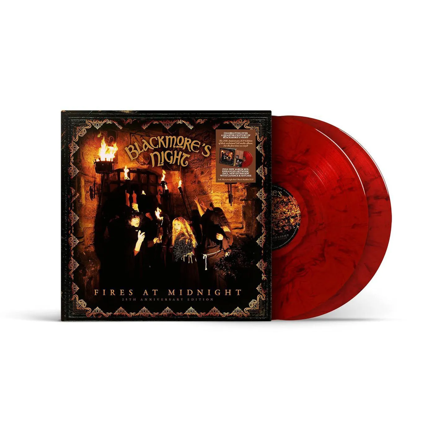 Blackmore's Night Fires At Midnight (2LP/Marbled Red/Black)Vinyl Record