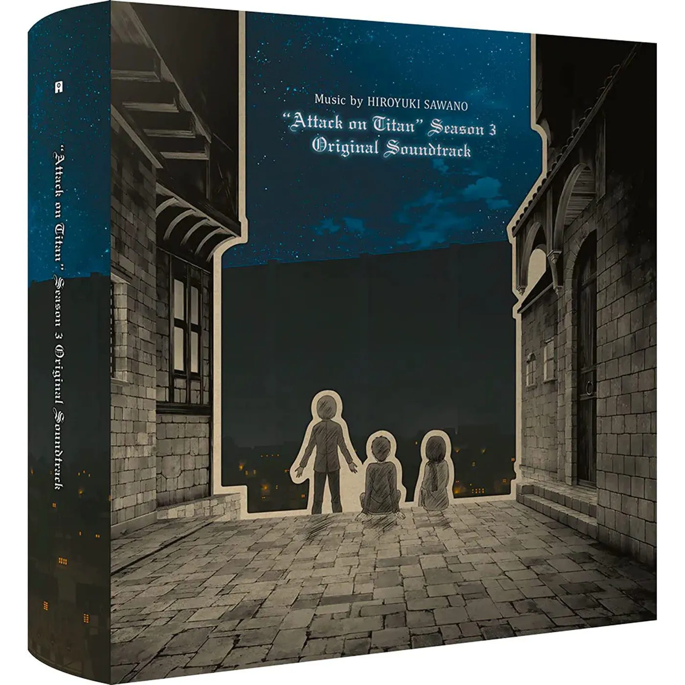 Sawano Hiroyuki Attack On Titan Season 3 - O.S.T. (4LP/Black and White Splatter) Vinyl Record