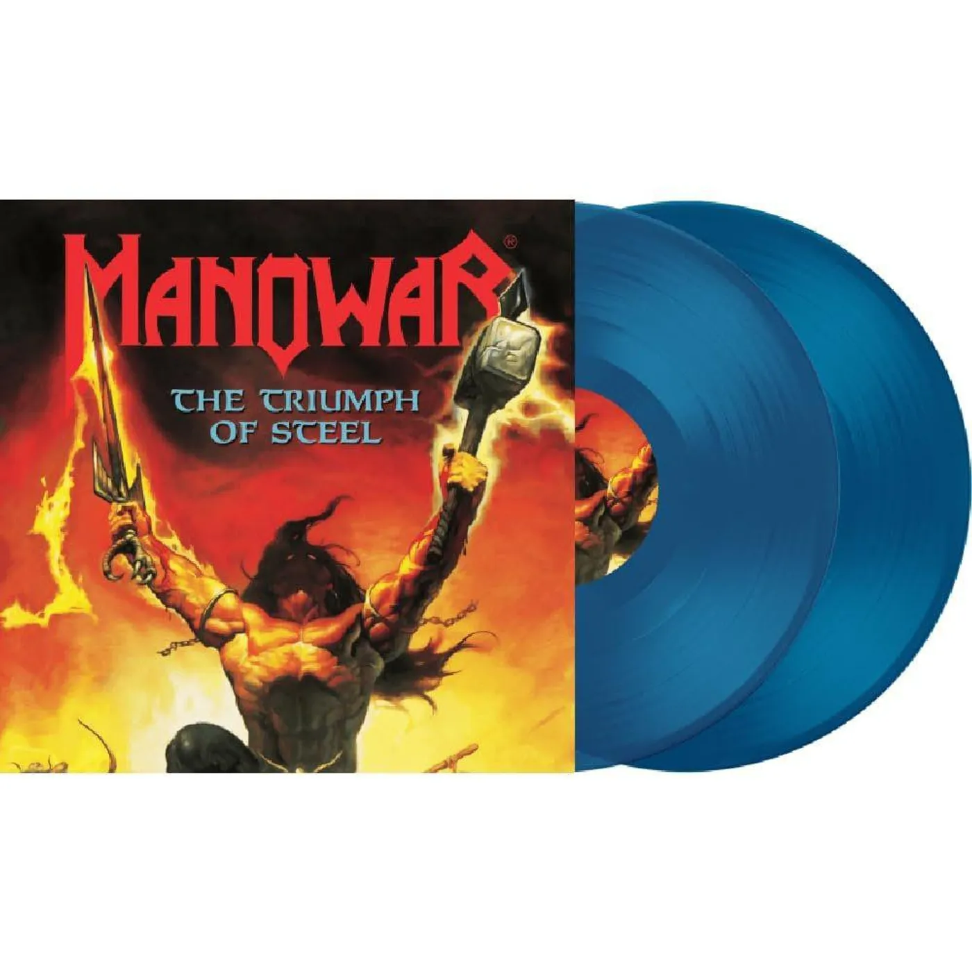 Manowar The Triumph Of Steel (2LP/Blue) Vinyl Record