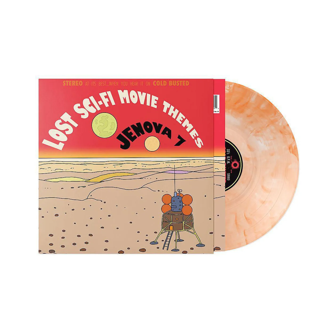 Jenova 7 Lost Sci-fi Movie Themes (Orange and White) Vinyl Record