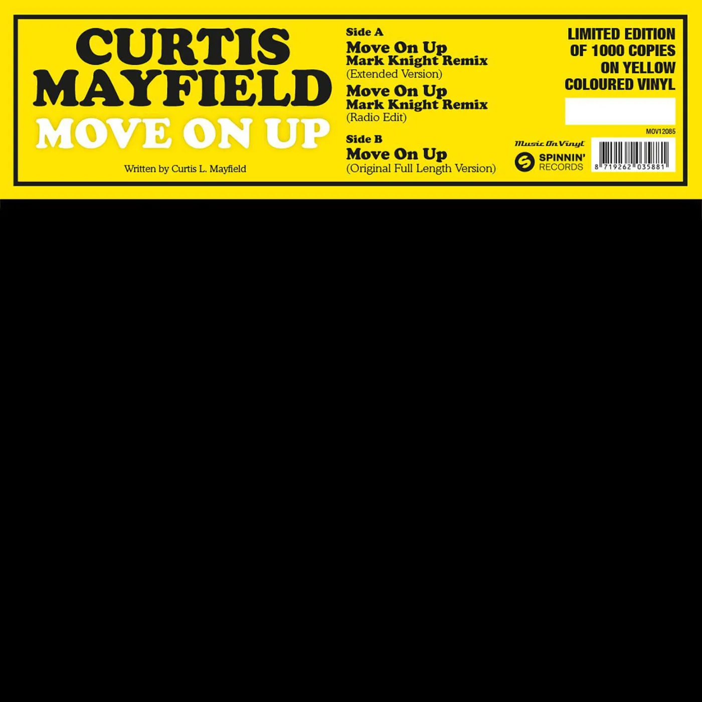 Curtis Mayfield Move On Up (Limited/Yellow) Vinyl Record