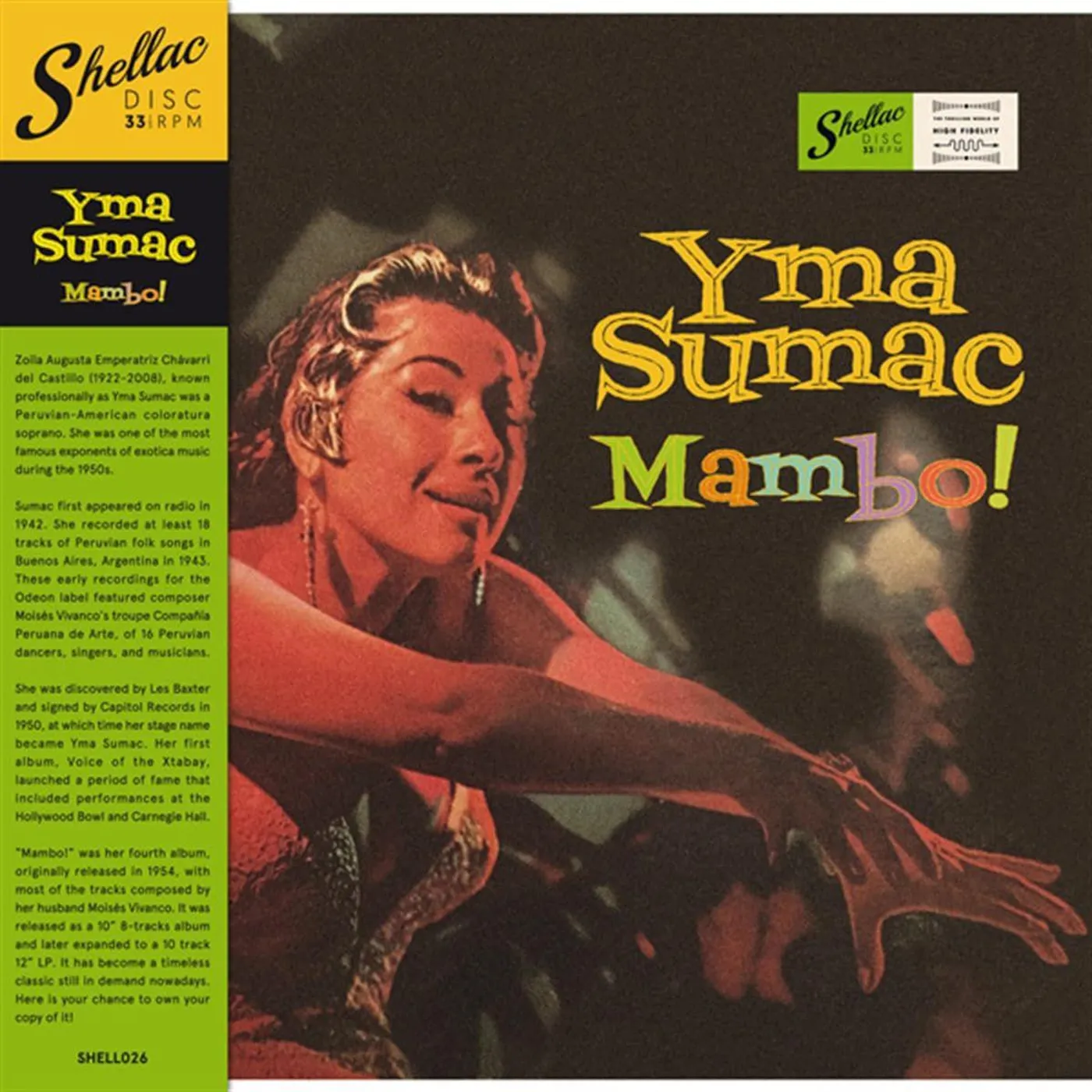 Yma Sumac MAMBO Vinyl Record