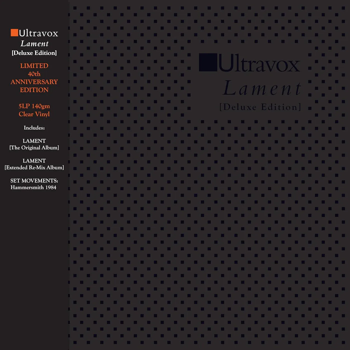 Ultravox LAMENT (DELUXE EDITION): LIMITED 40TH ANNIVERSARY Vinyl Record