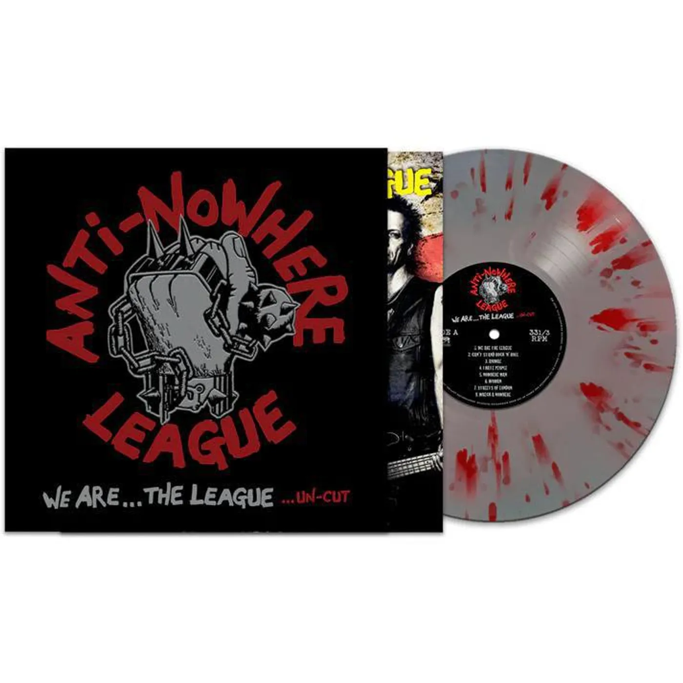 Anti-Nowhere League We Are The League Un-cut (Red, Silver, Splatter, Reissue) Vinyl Record