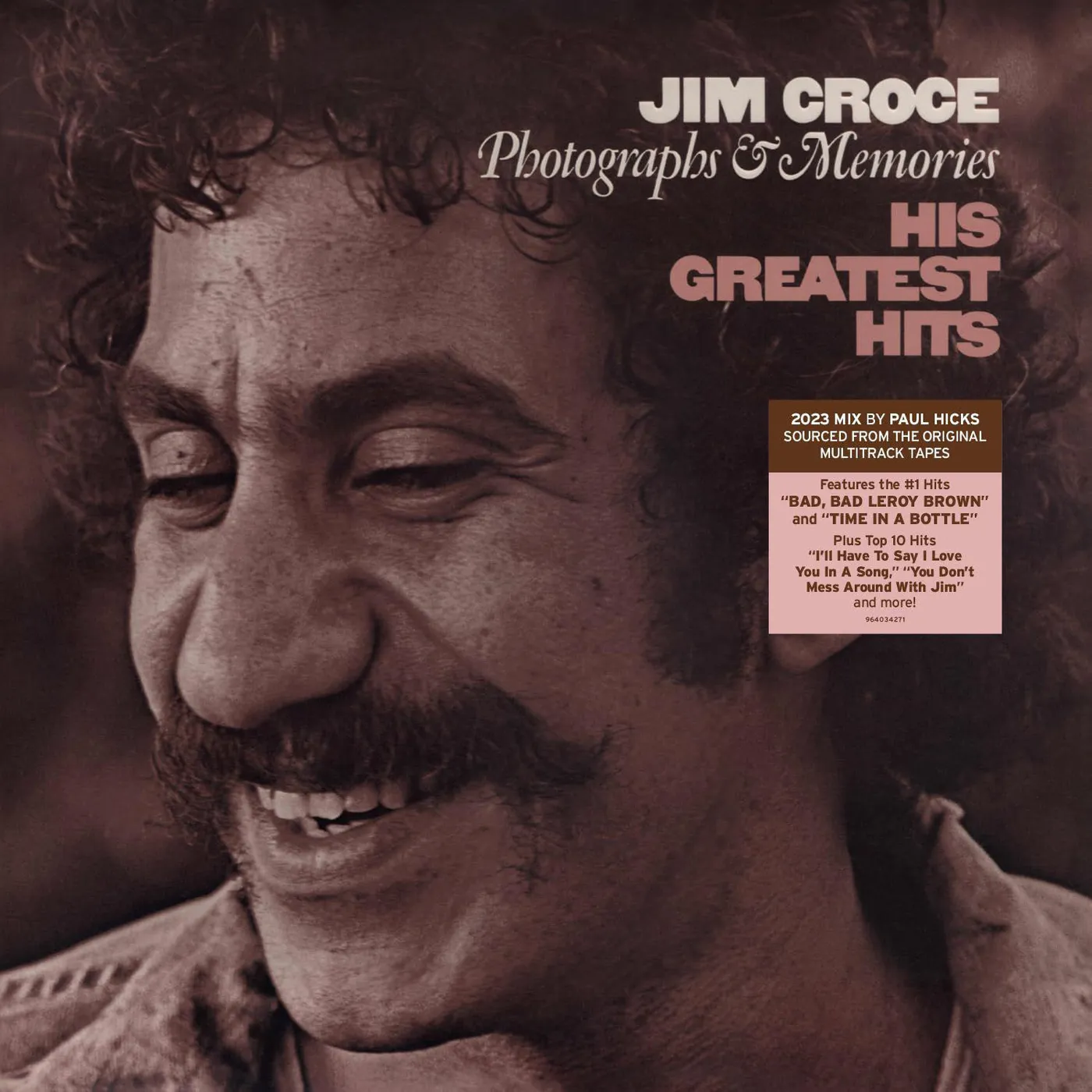 Jim Croce Photographs & Memories: His Greatest Hits 2023 Remix Vinyl Record