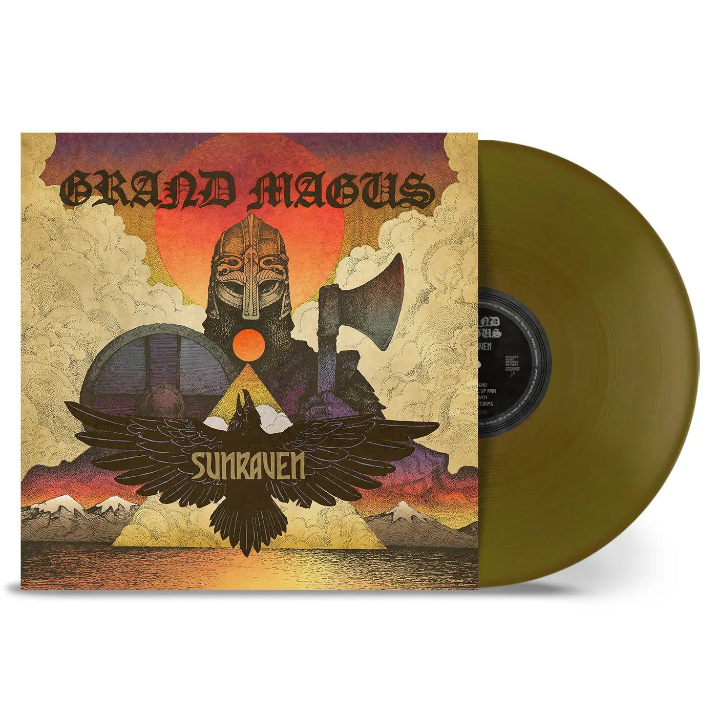 Grand Magus Sunraven - Solid Gold Vinyl Record