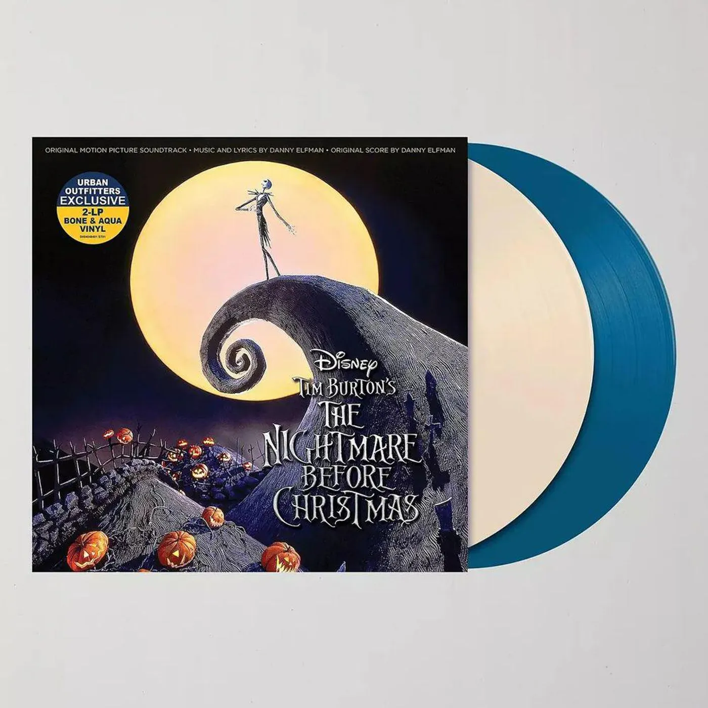 Nightmare Before Christmas - O.S.T. Nightmare Before Christmas - Original Soundtrack (Bone White & Aqua) Vinyl Record