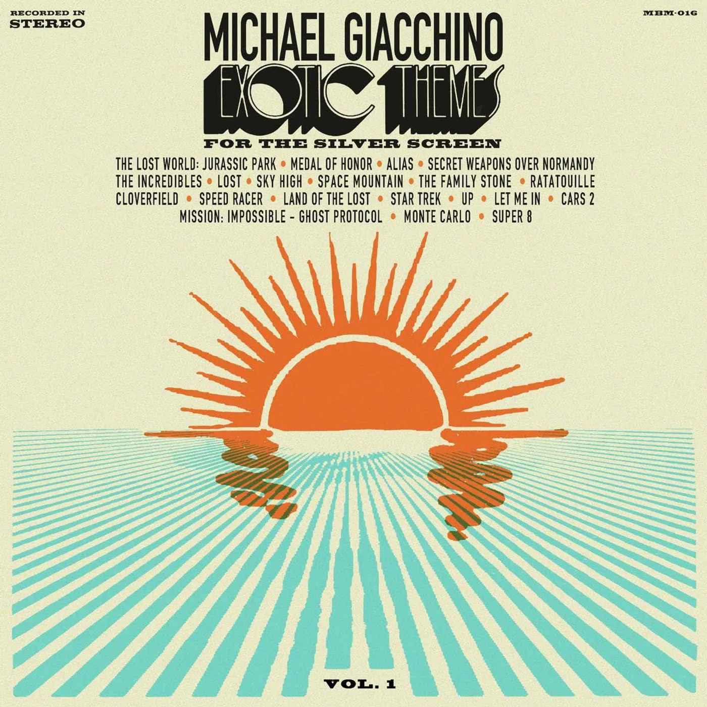 Michael Giacchino Exotic Themes From The Silver Screen: Volume One (Limited/2LP/Hawaiian Sunrise Colored) Vinyl Record