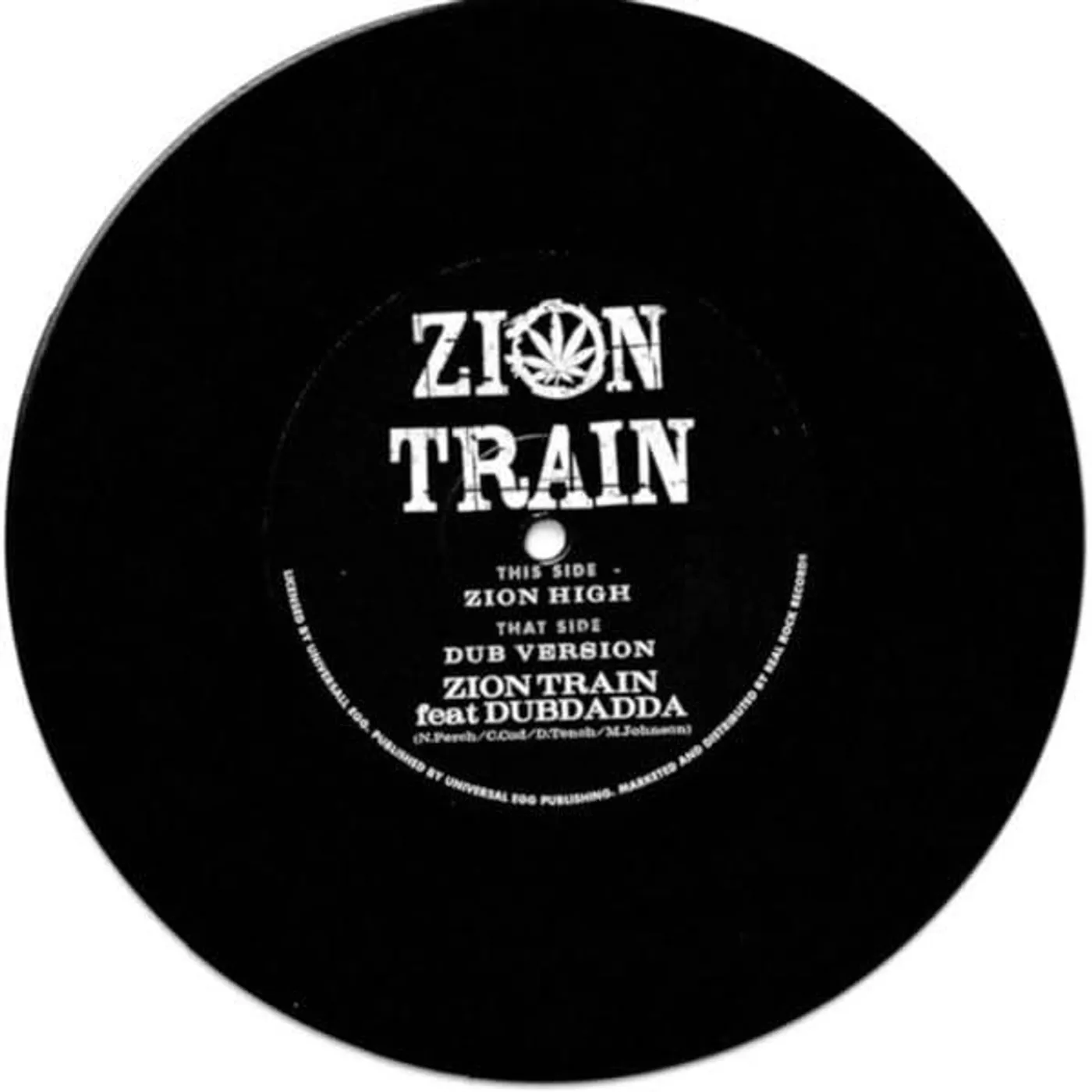 Zion Train Zion High / Dub Version Vinyl Record