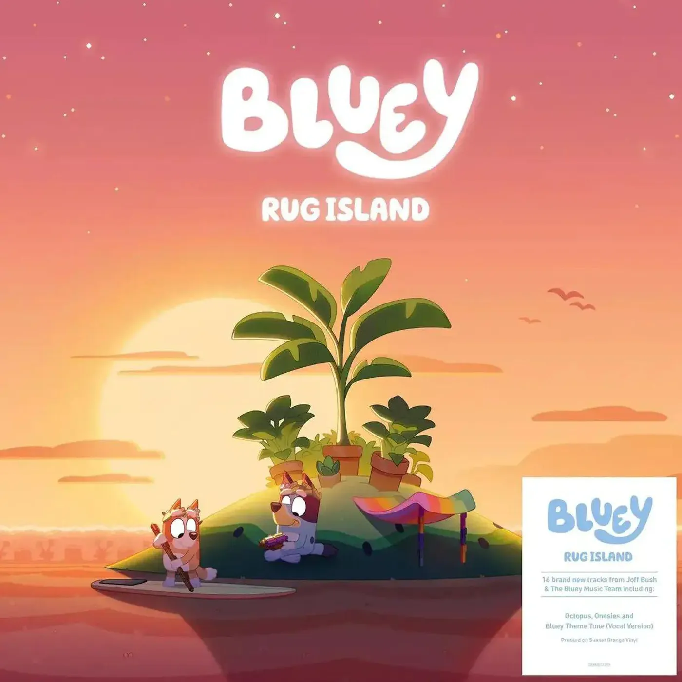 Bluey Rug Island (Limited/Sunset Orange) Vinyl Record
