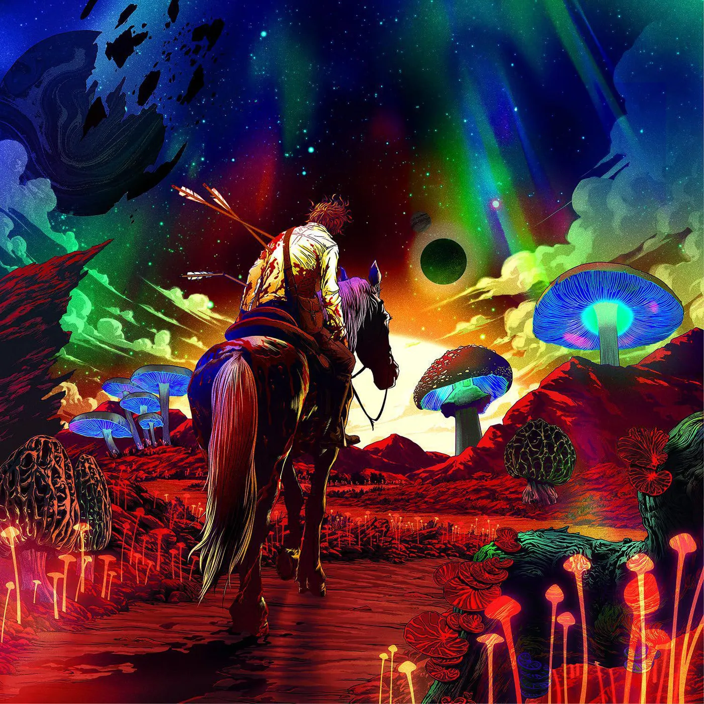 Father John Misty Greatish Hits: I Followed My Dreams And My Dreams Said To Crawl (Clear W/ Blue/Green/Purple Splatter) Vinyl Record