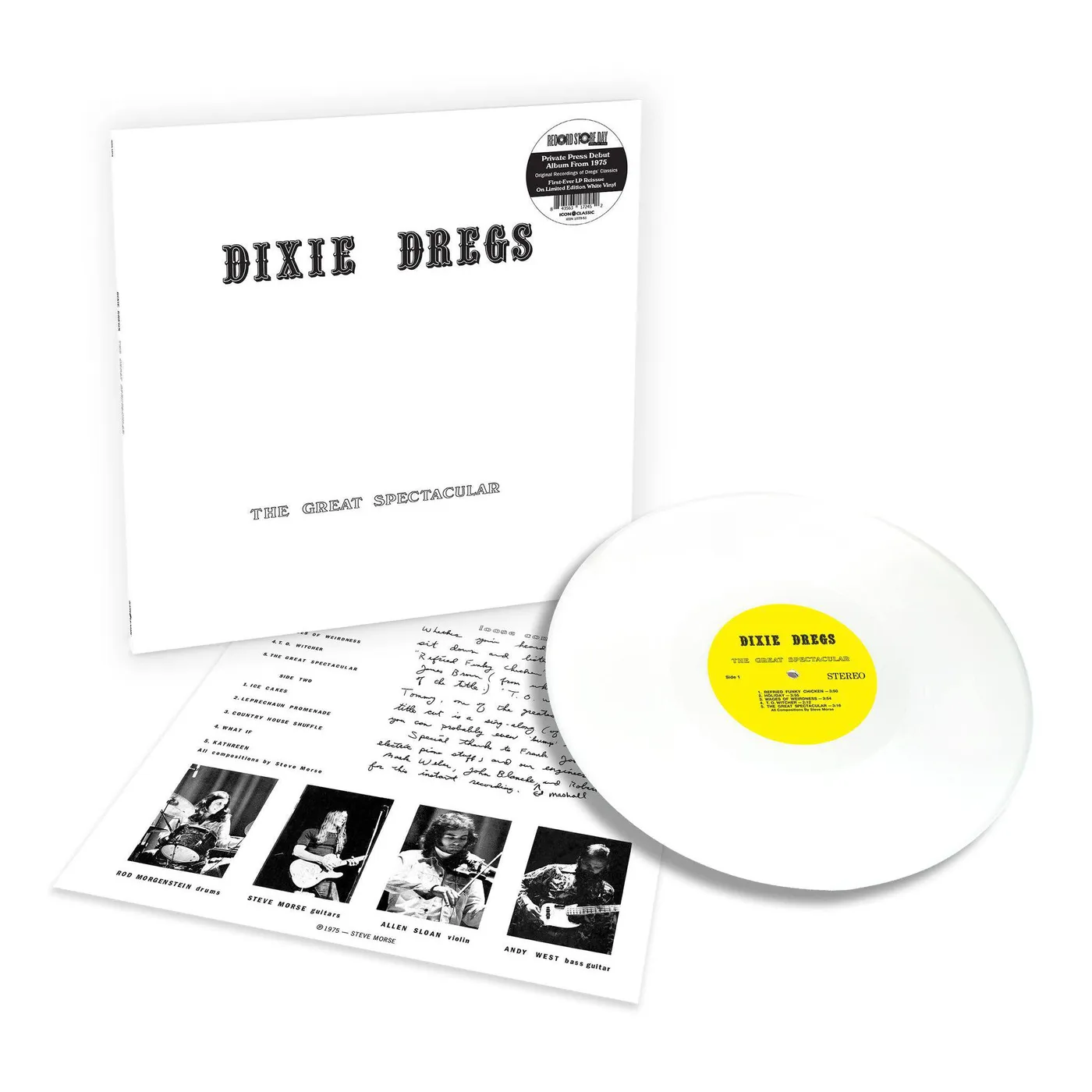 Dixie Dregs Great Spectacular (White) Vinyl Record