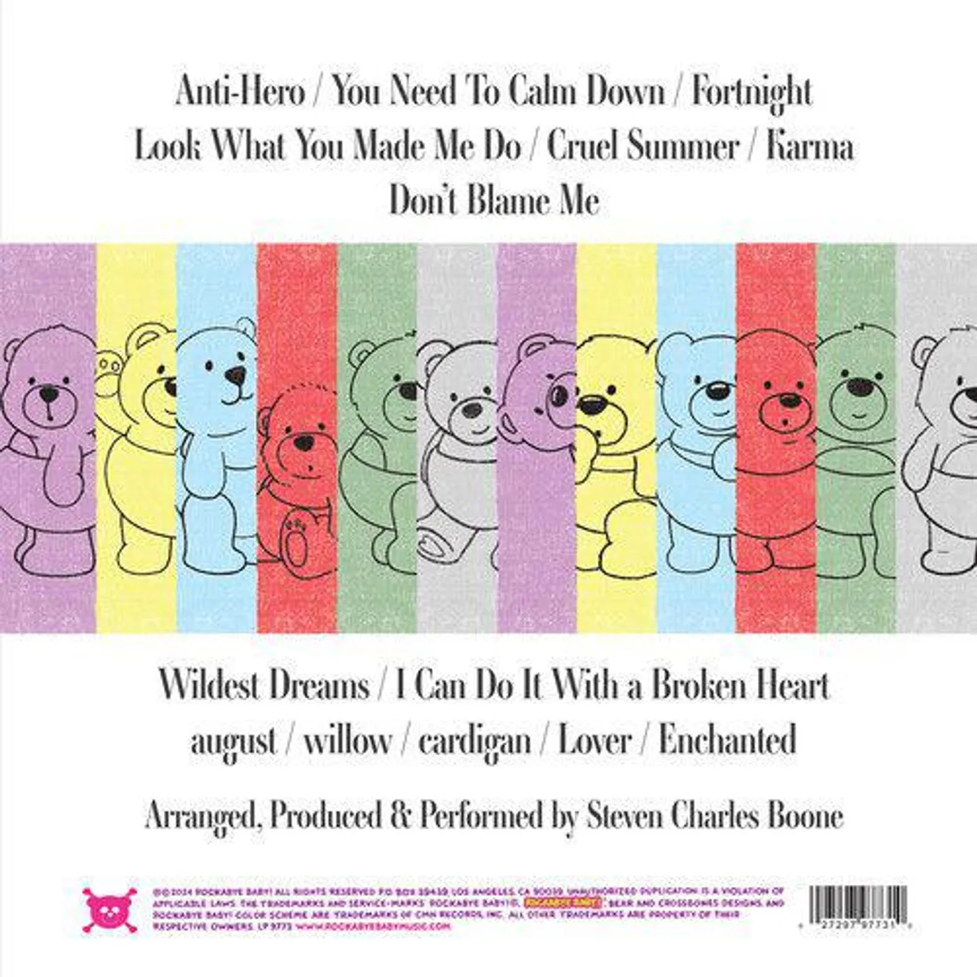 Rockabye Baby! Lullaby Renditions Of Taylor Swift Volume 2 Vinyl Record