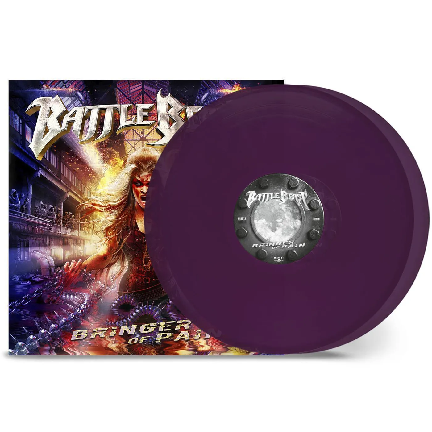 Battle Beast Bringer Of Pain (2LP, Clear , Violet) Vinyl Record