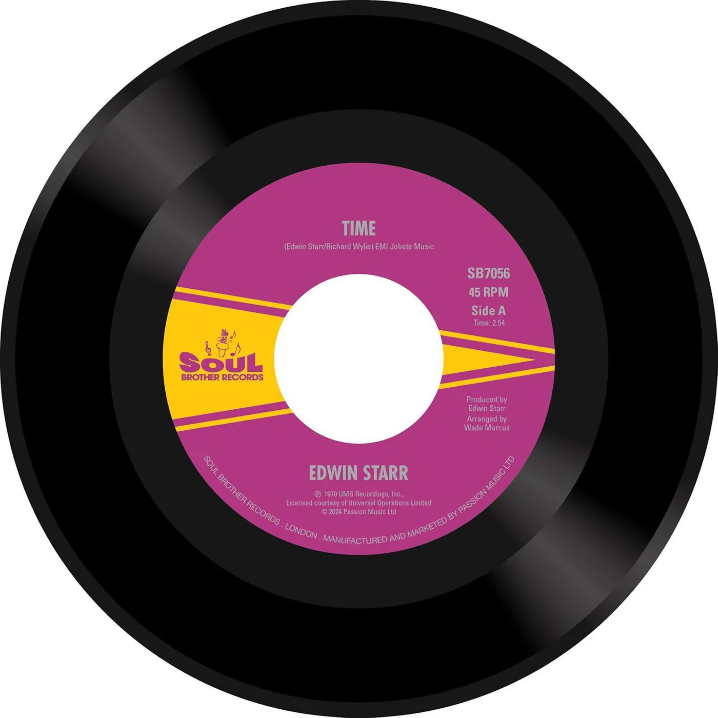 Edwin Starr Time / Running Back & Forth Vinyl Record