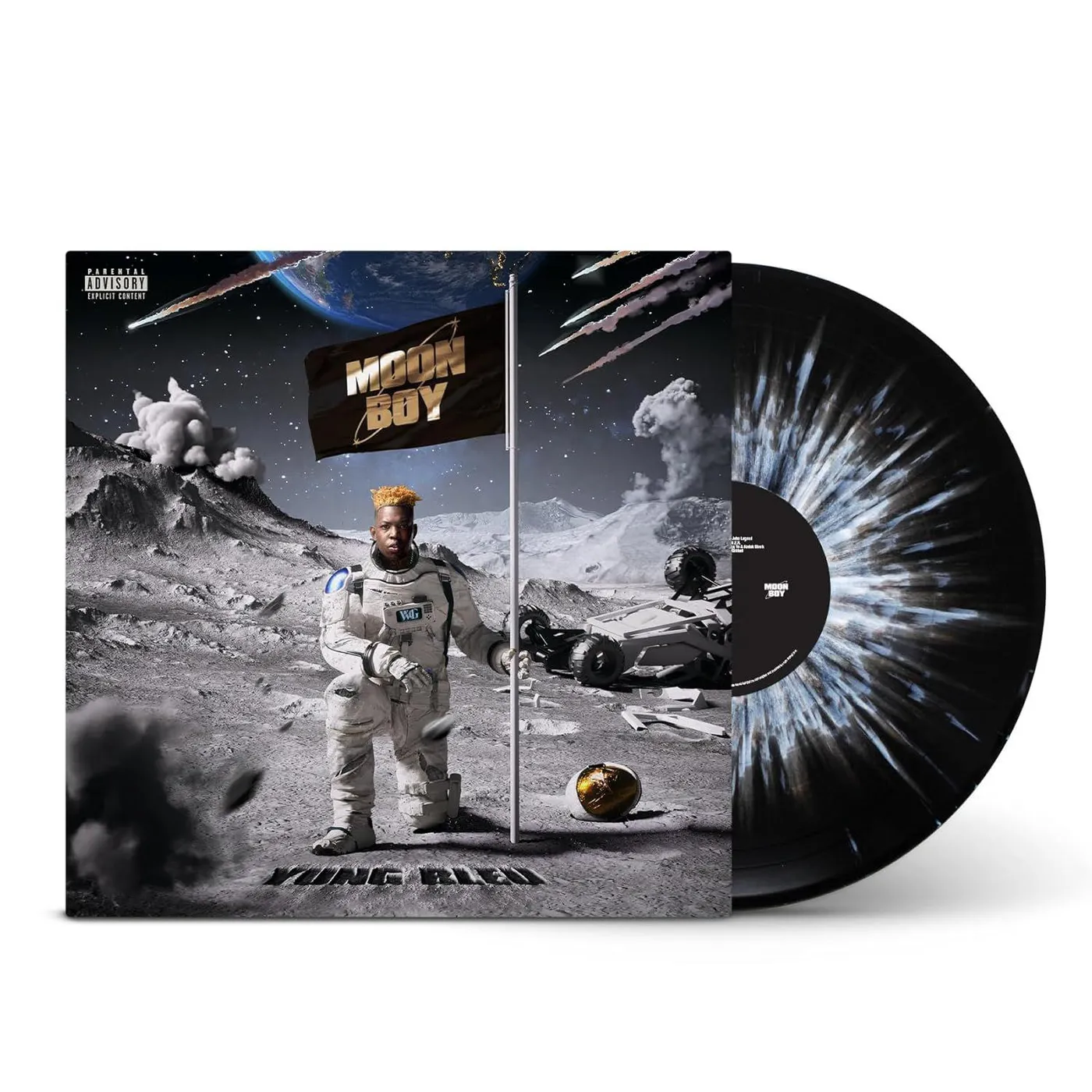 Yung Bleu Moon Boy - Space & Stars Splatter Vinyl Vinyl Record