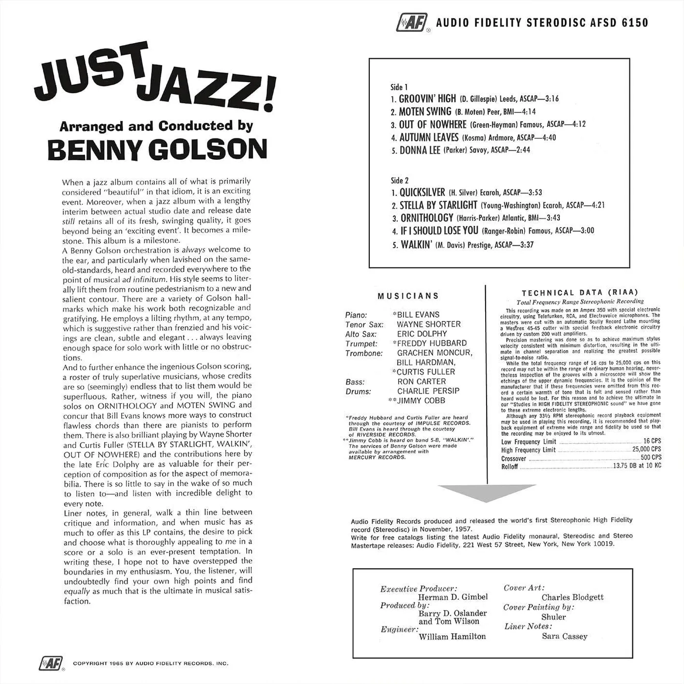 Benny Golson Just Jazz (Pink/Deluxe Edition/Limited/Remastered) Vinyl Record