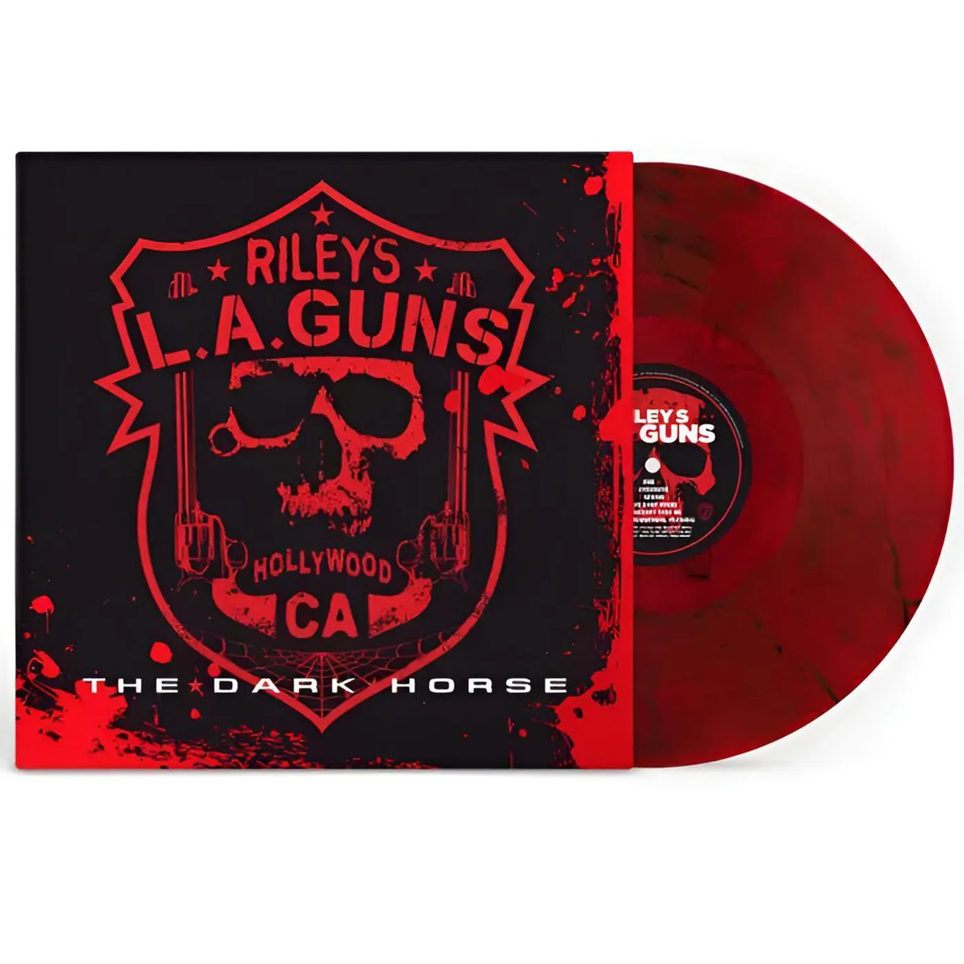 L.A. Guns Dark Horse (Red, Black, Limited Edition) Vinyl Record