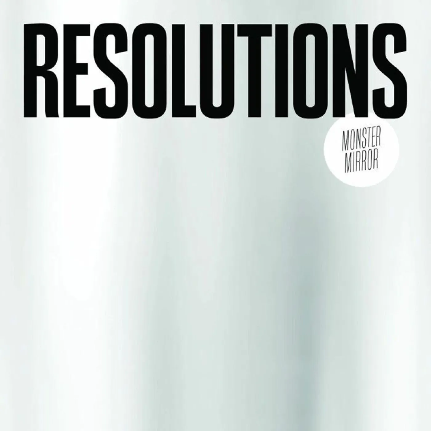 Resolutions Monster Mirror (Black & White Swirl) Vinyl Record