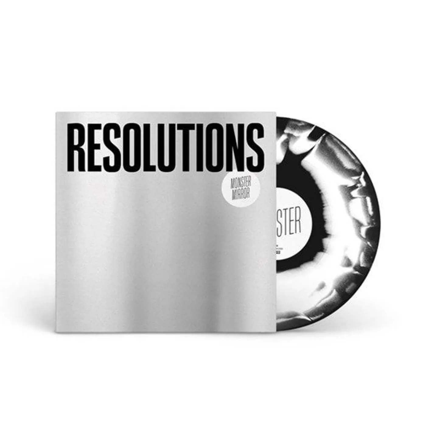 Resolutions Monster Mirror (Black & White Swirl) Vinyl Record