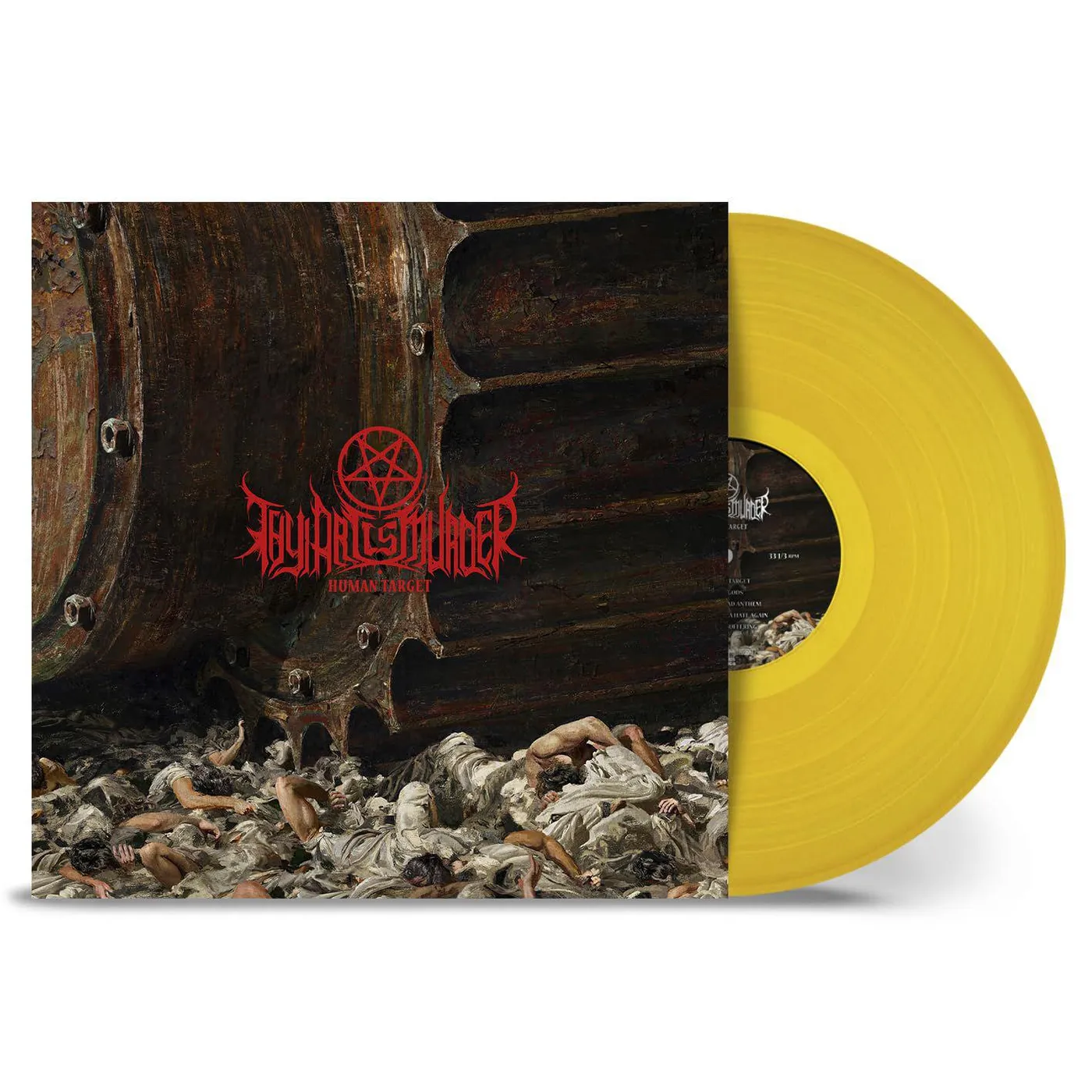 Thy Art Is Murder Human Target (Yellow) Vinyl Record