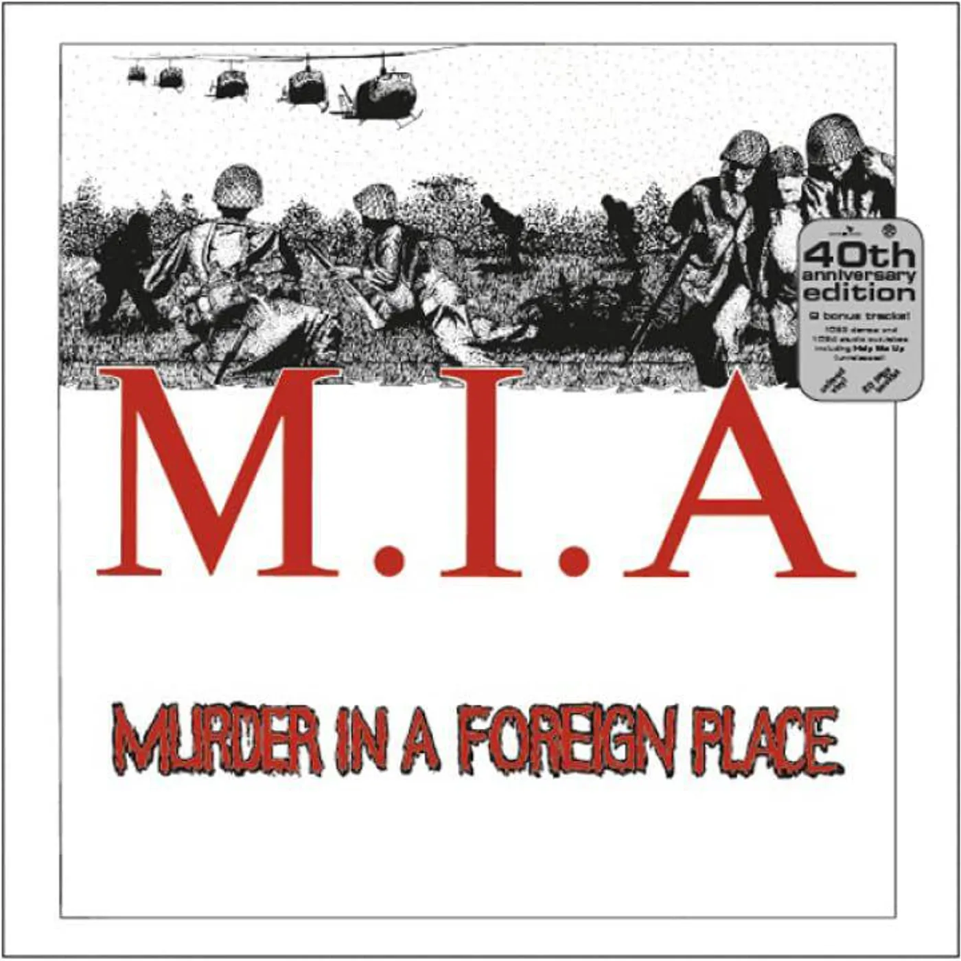 M.I.A. Murder In A Foreign Place 40th Anniversary (Red) Vinyl Record