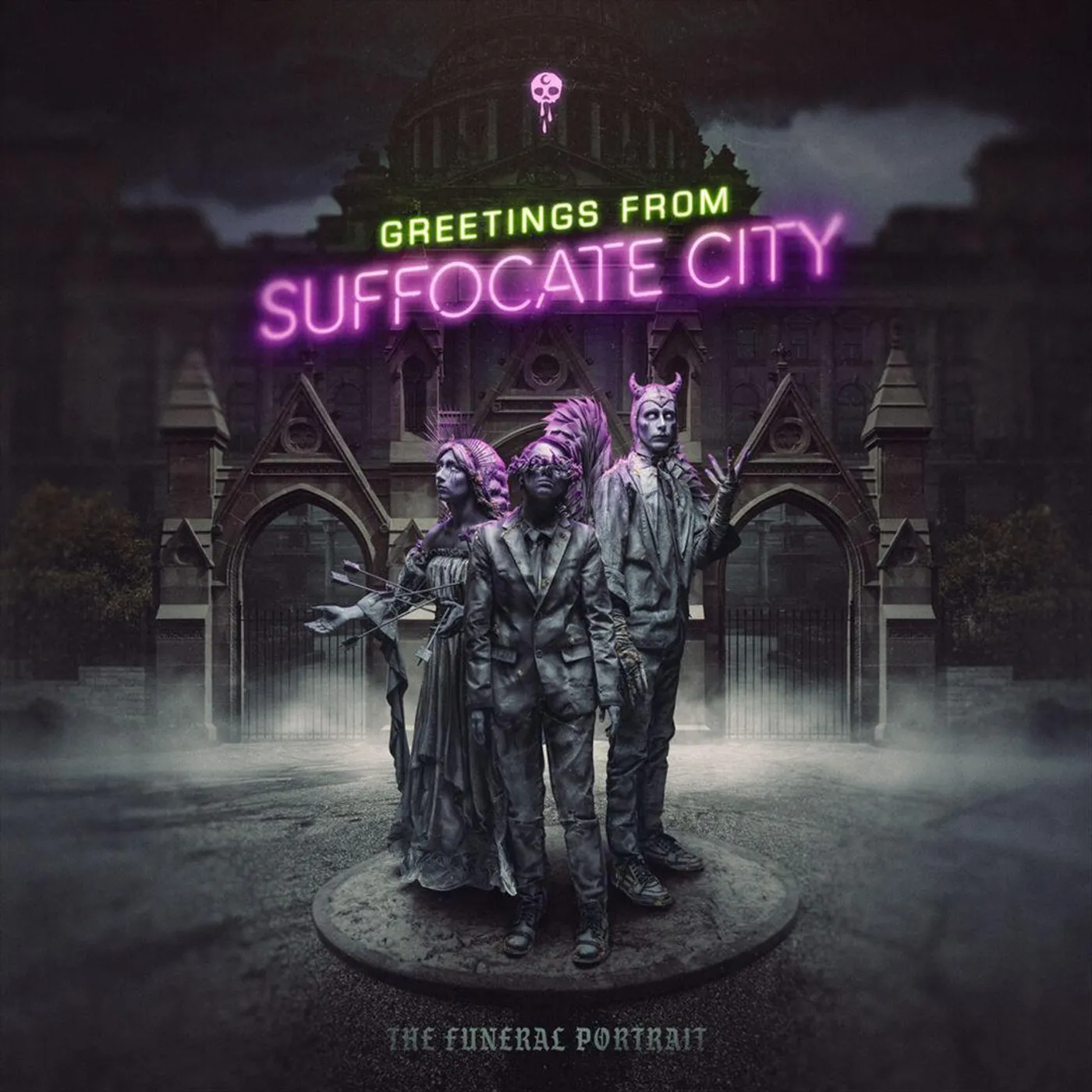 The Funeral Portrait Greetings From Suffocate City (Glow In The Dark Green) Vinyl Record