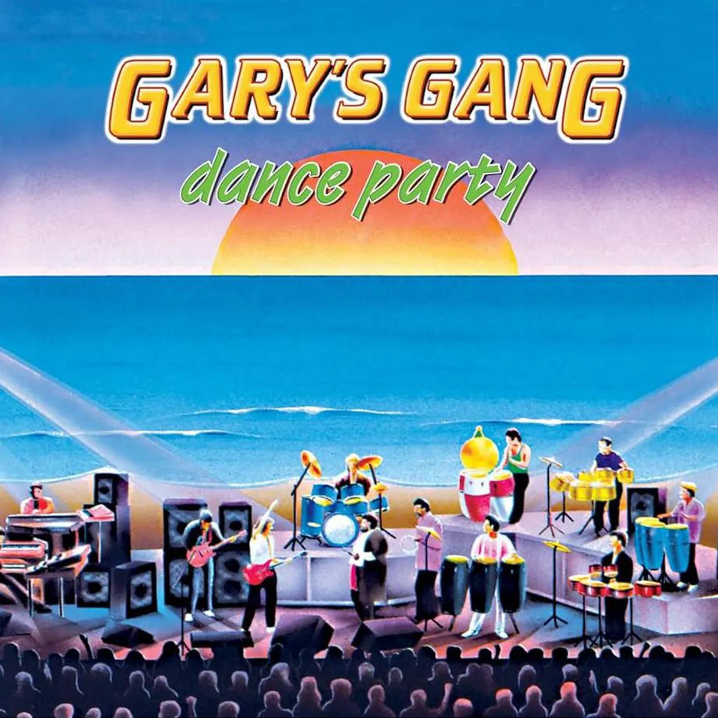 Gary's Gang Dance Party (Florescent Green With Yellow & Purple With Green Swirls 2LP) Vinyl Record
