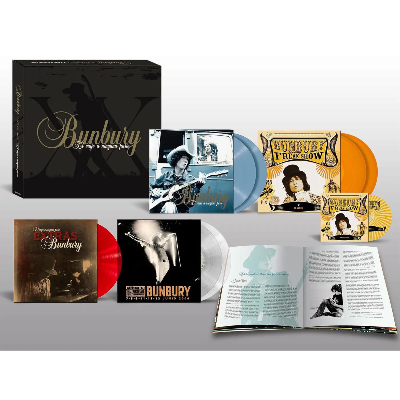 Bunbury El Viaje A Ninguna Parte: XX Aniversario - 7lp+DVD Vinyl Record
