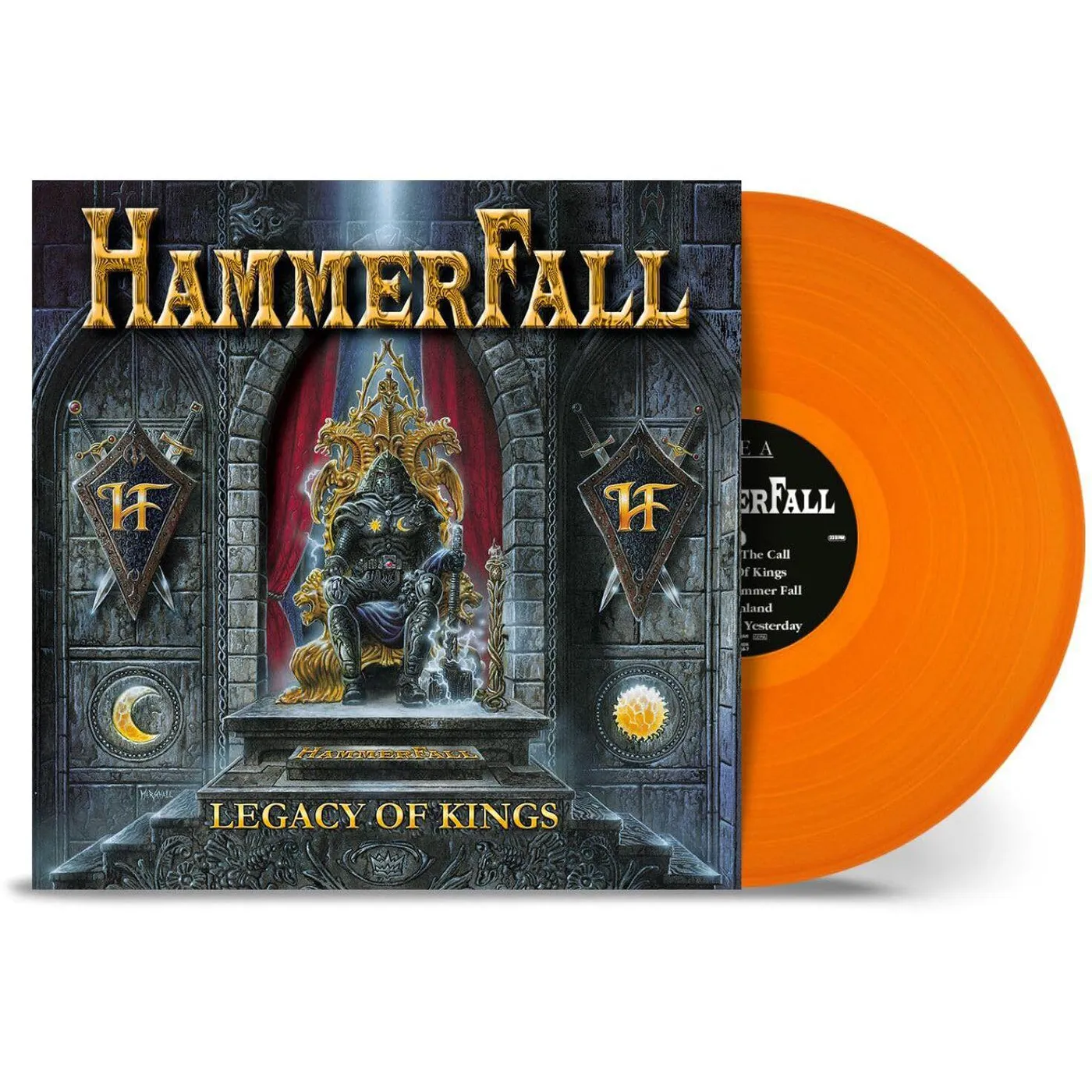 HammerFall Legacy Of Kings (Orange) Vinyl Record