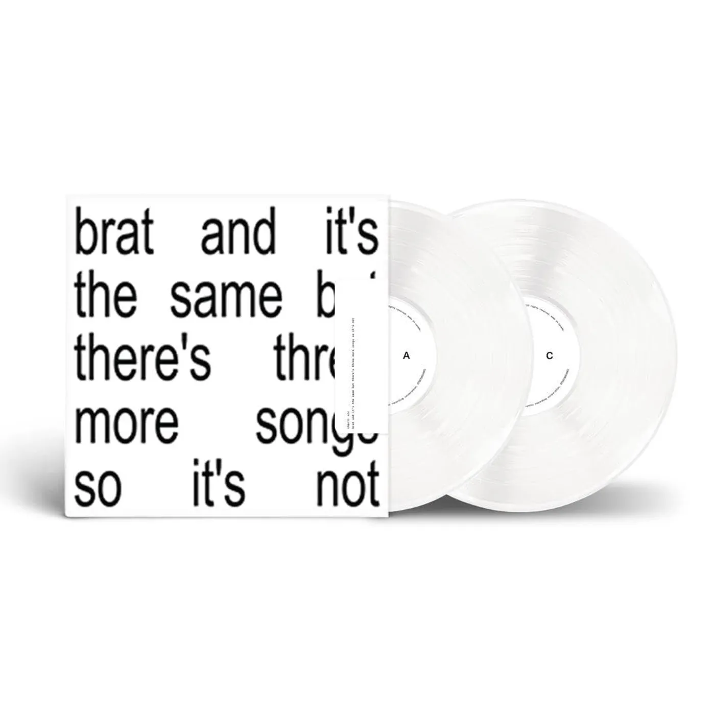 Charli xcx Brat And It's The Same But There's Three More Songs So It's Not (Deluxe/2LP/White) Vinyl Record