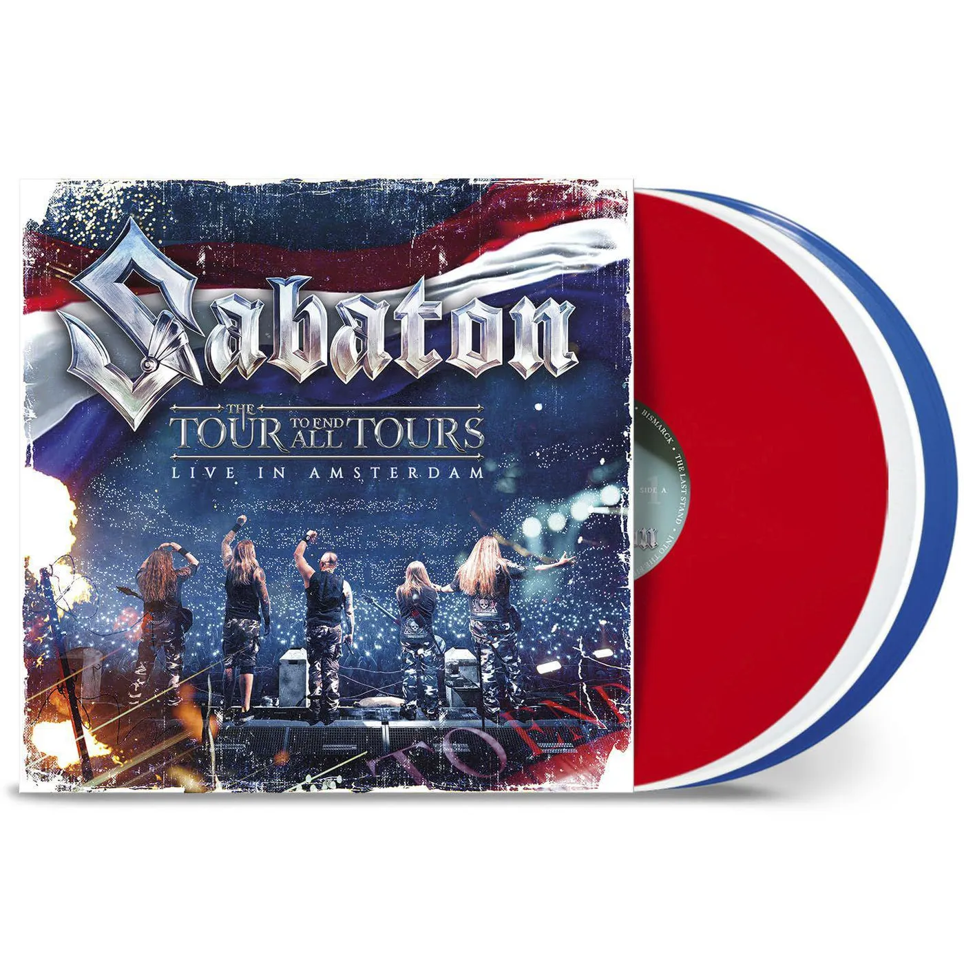 Sabaton The Tour to End All Tours - Live in Amsterdam (3LP/Red/White/Blue) Vinyl Record