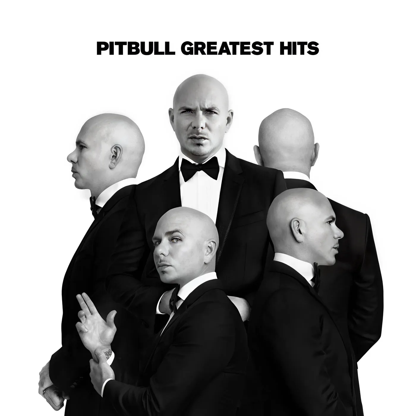 Pitbull Greatest Hits (Explicit Content/ Clear with Black Swirl) Vinyl Record