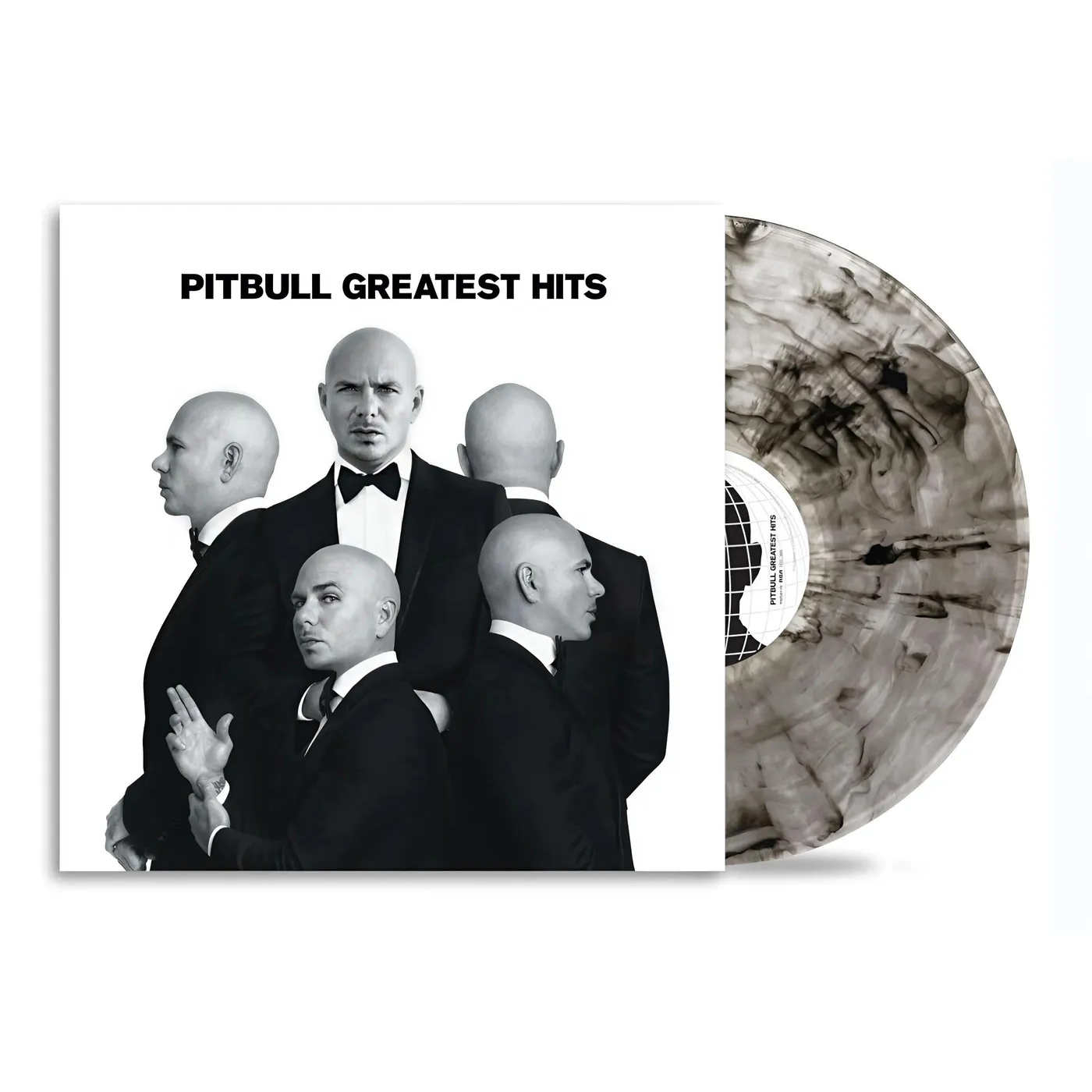 Pitbull Greatest Hits (Explicit Content/ Clear with Black Swirl) Vinyl Record