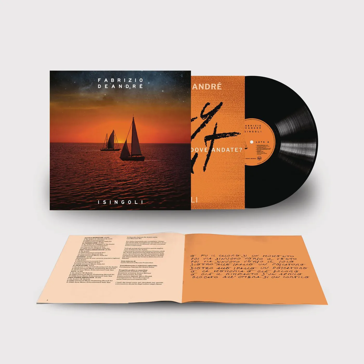 Fabrizio De André I Singoli Vinyl Record