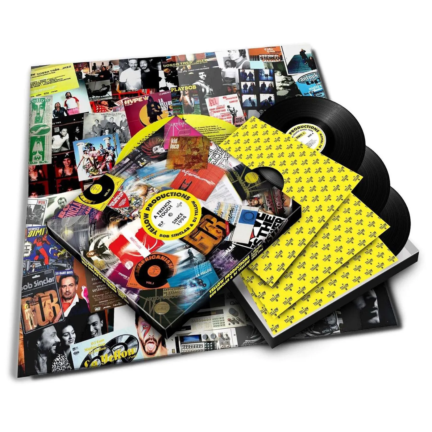 Various Artists  Yellow Productions: Bob Sinclar & DJ Yellow A French Touch Since 1994 (Boxed Set/Limited Edition/3LP) Vinyl Record