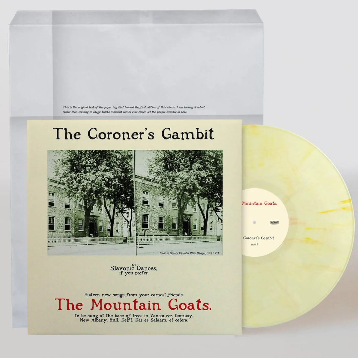 The Mountain Goats The Coroner's Gambit (Kandy Korn Hybrid Yellow) Vinyl Record