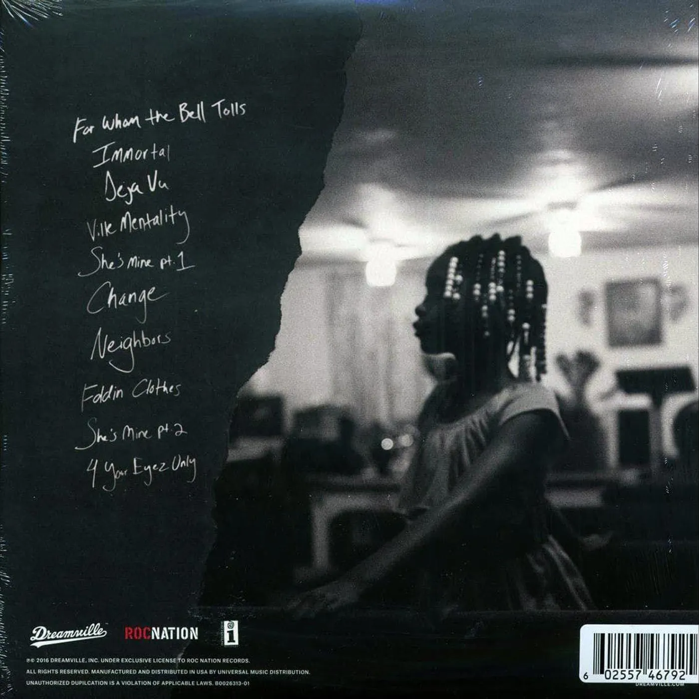 J. Cole 4 Your Eyes Only (Coke Bottle Clear) Vinyl Record