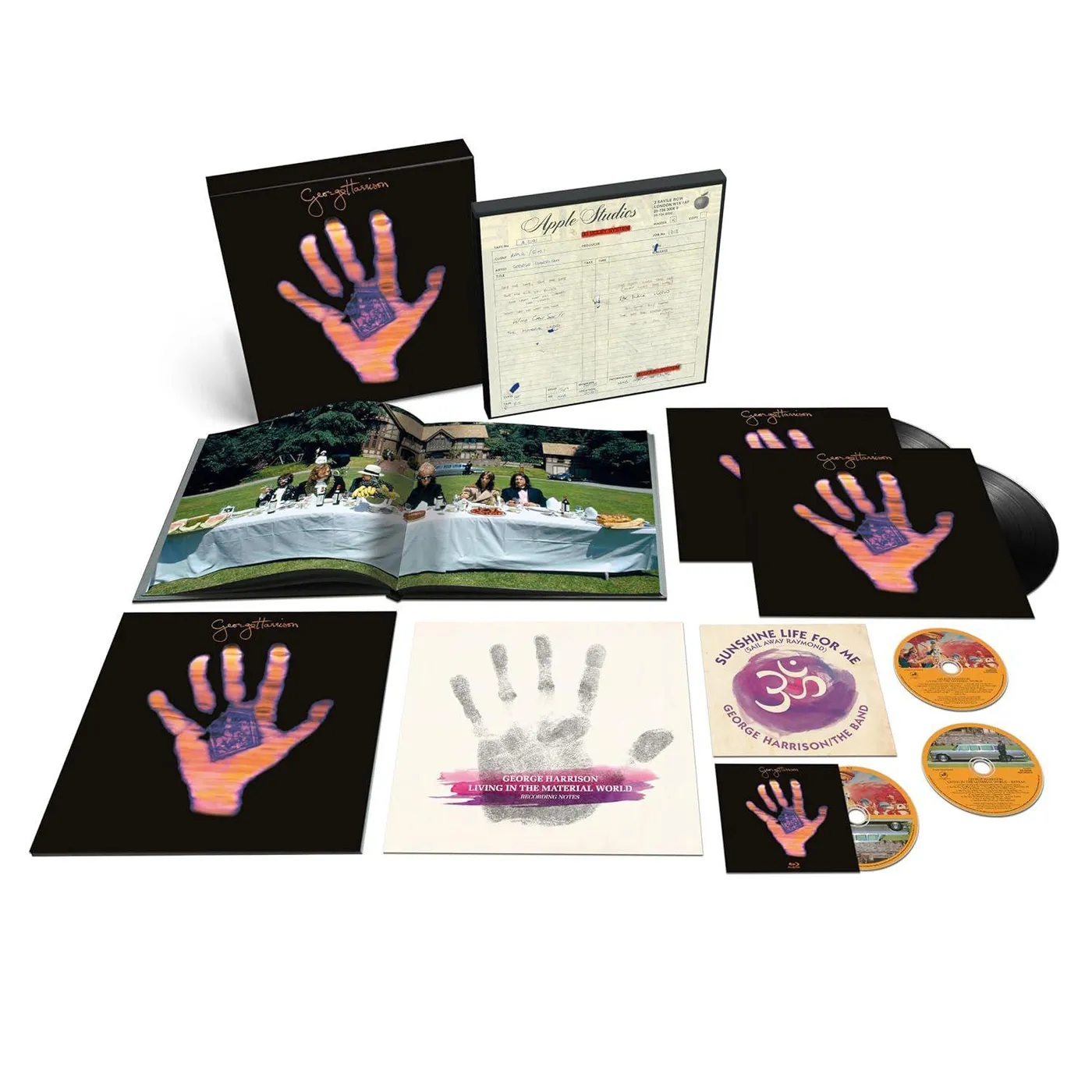 George Harrison Living In The Material World (50th Anniversary) (Boxed Set, With CD, With Bonus 7", With Blu-ray, Deluxe Edition) Vinyl Record