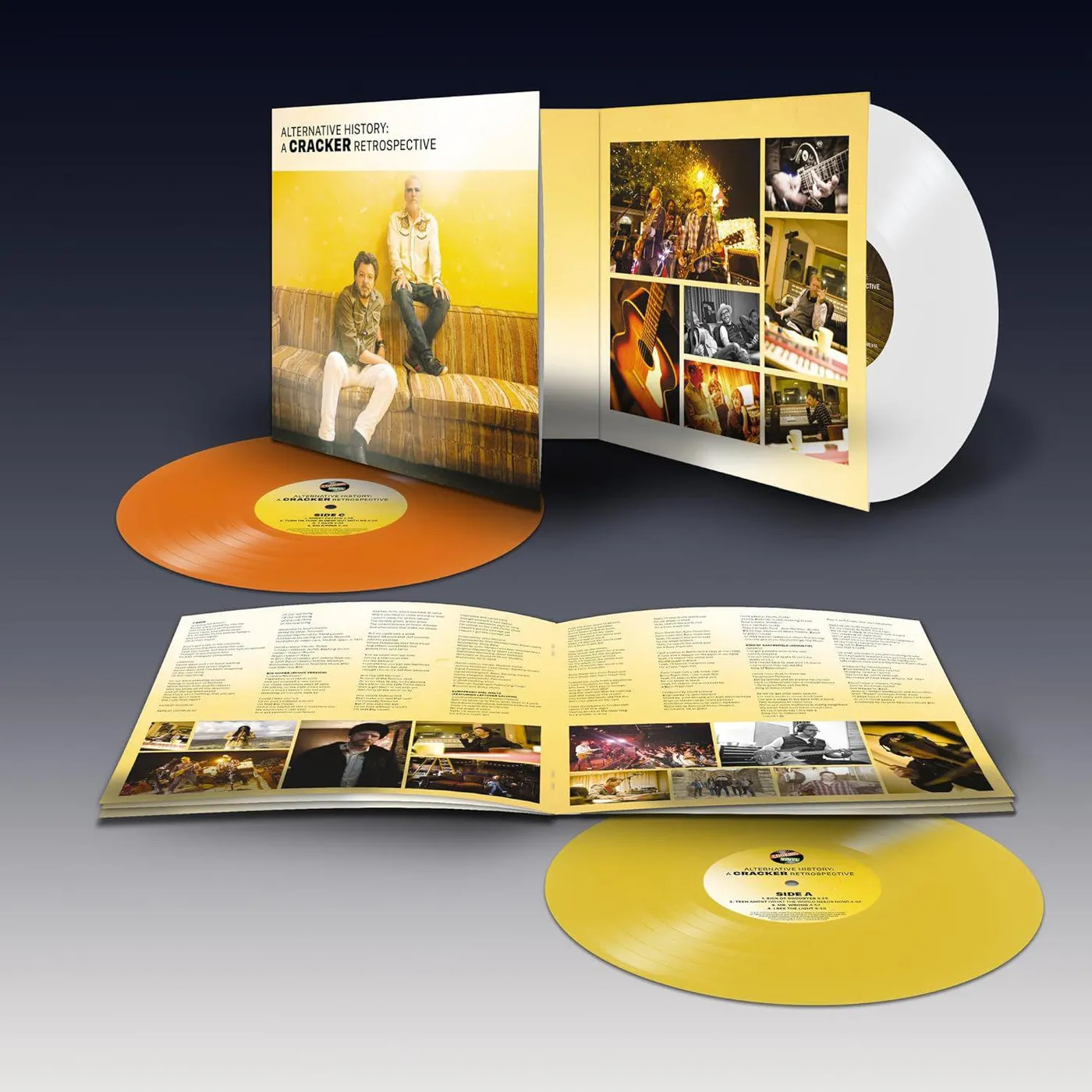 Alternative History: A Cracker Retrospective (Yellow, Orange, White) Vinyl Record