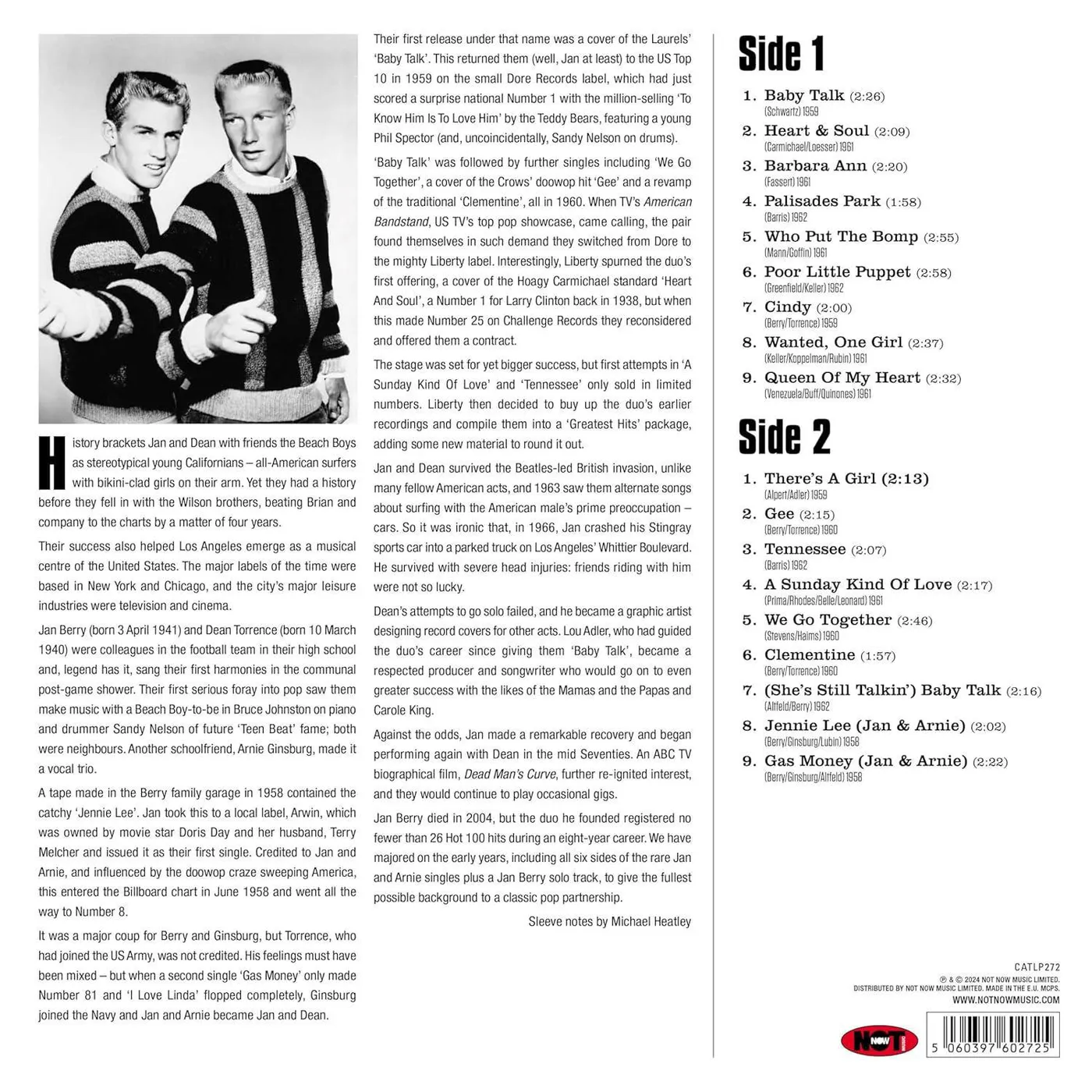 Jan & Dean Best Of Vinyl Record