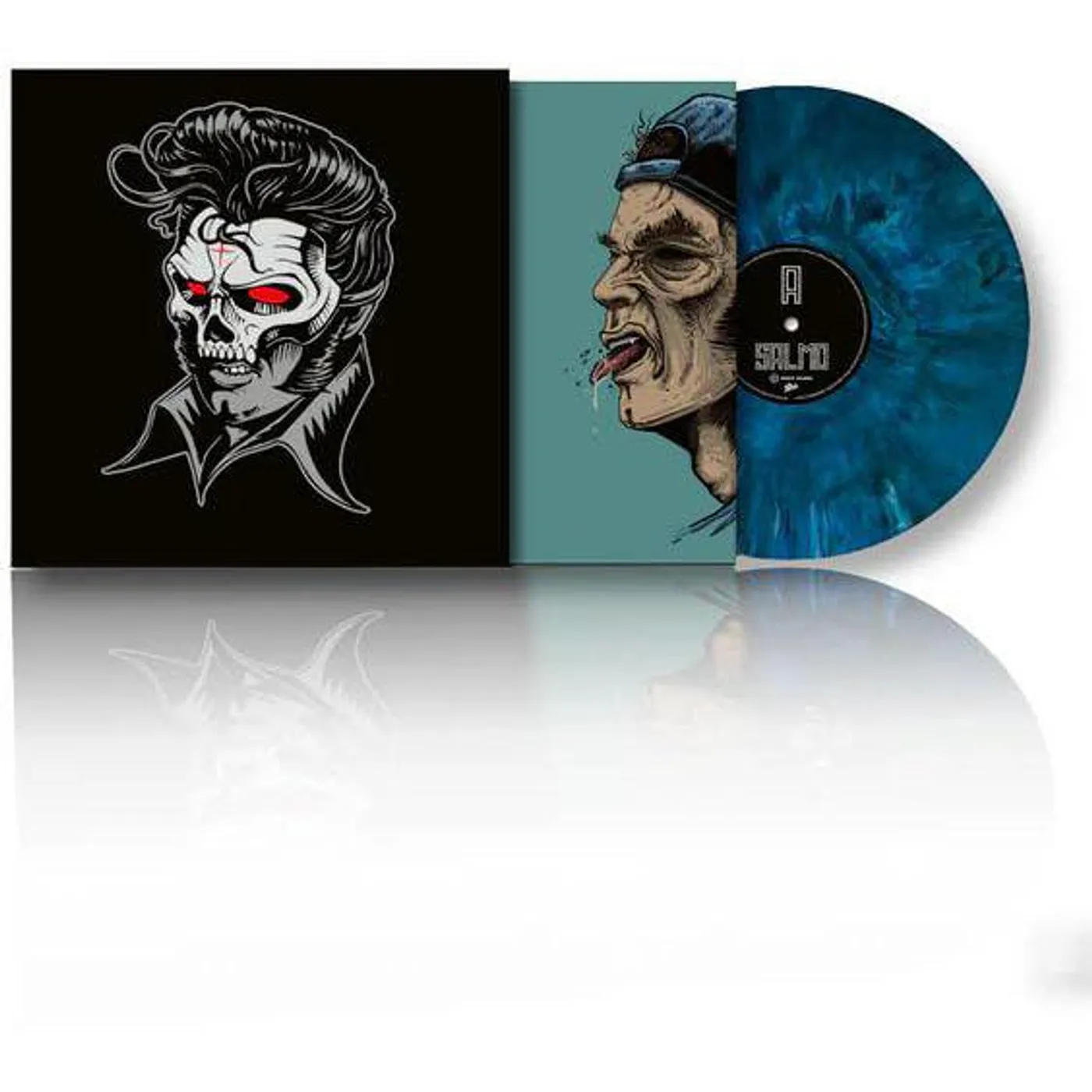 Salmo Hellvisback (Marble Blue & White) Vinyl Record