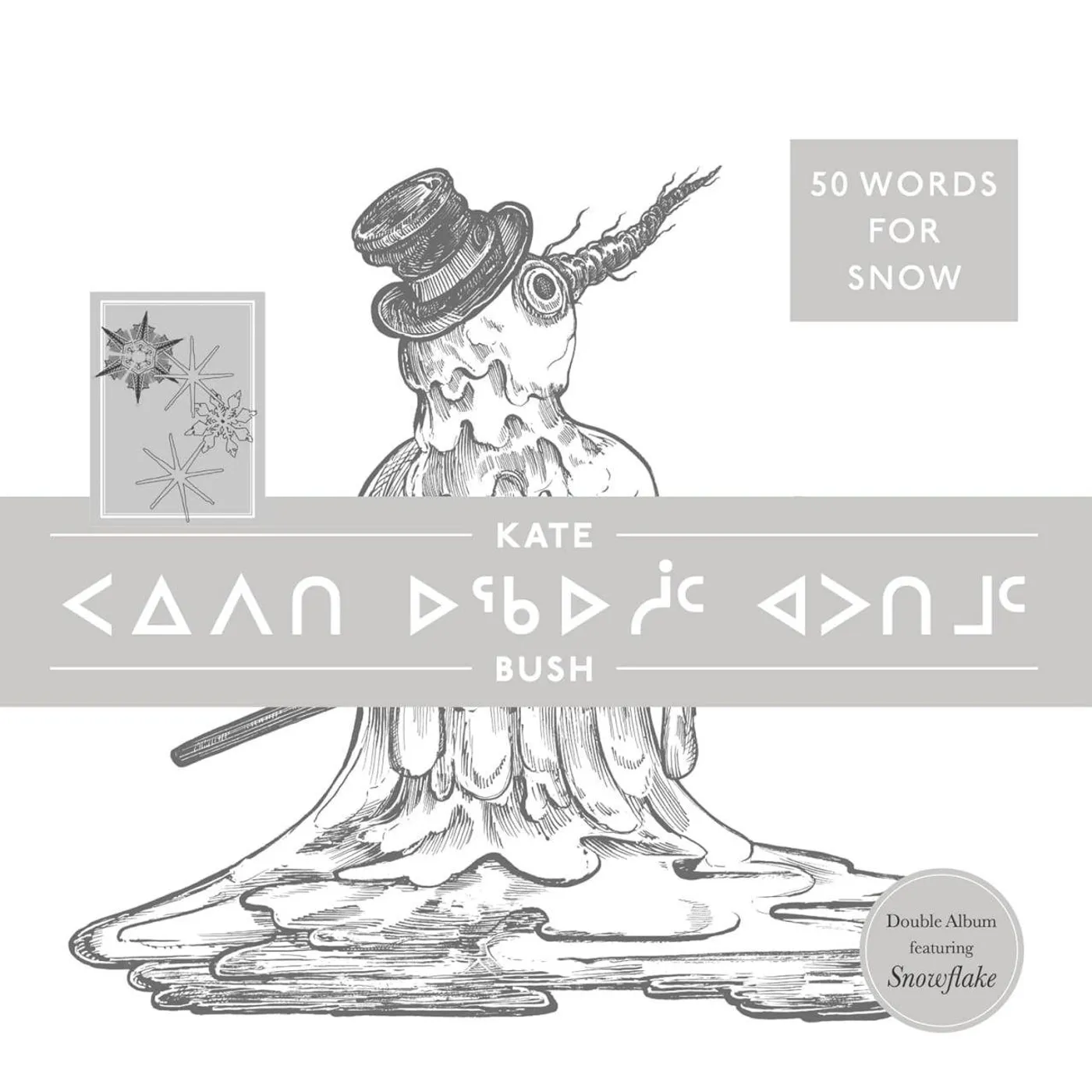 Kate Bush 50 Words For Snow (Polar Edition/180g/2LP/Metallic Belly Band & Christmas Card) Vinyl Record